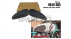 For Royal Enfield Bear 650 Leather Tank Knee Pad Black Color - SPAREZO